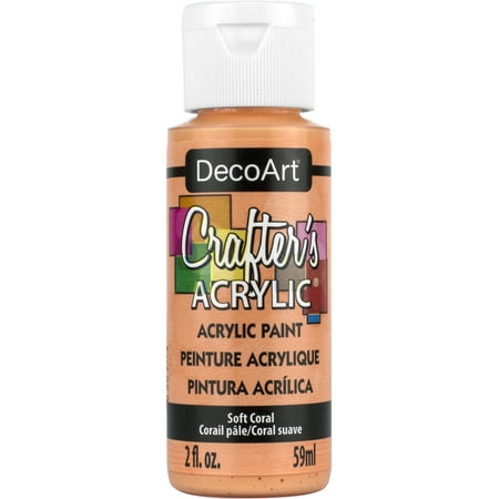 UPC: 0766218065087 | DecoArt Crafter s Acrylic Paint 2 oz. Soft Coral
