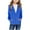 Blue, variant on POIUYTR Girls Hoodie Sweatshirt Solid Full Zip Sweatshirt Jacket Casual Lightweight Classic Tops for 4-14T