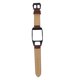 thumbnail image 5 of EeaseMX Correa de reloj de cuero con hebilla chapada en acero inoxidable, compatible con TOMTOM Runner 3 (café), 5 of 7