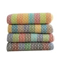 thumbnail image 3 of JilgTeok 1 Packs 4pcs Kitchen Textured Multicolored Dish Cloths Cotton Tea Towel Soft and Absorbent Kitchen Cleaning Cloths for Washing Dusting Household Cleaning 13X 13in, 3 of 7