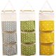 thumbnail image 1 of Bolsa de Almacenamiento para Colgar en la Pared de 3 Piezas 60x20cm Bolsa Colgante de 3 Capas Apilable - Organizador de Bolsillo Ancho Impermeable para Dormitorio Baño Cocina Oficina Armario Riel JAMW Sencillez, 1 of 5