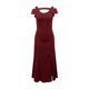 thumbnail image 2 of Gibobby Vestido de noche mujer Último patrón Sexy manga corta vestidos de mujer fiesta Clubwear desgaste vestidos de cadera(Rojo,G), 2 of 5