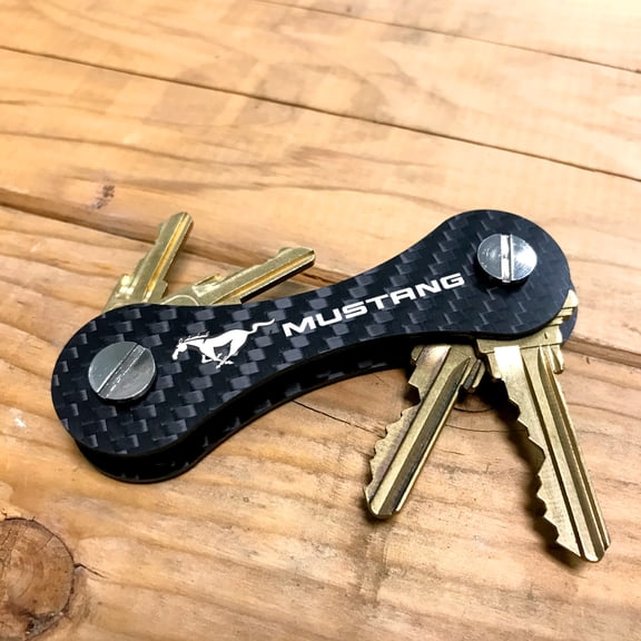 Ford Mustang Real Carbon Fiber Key Organizer Holder Key Chain