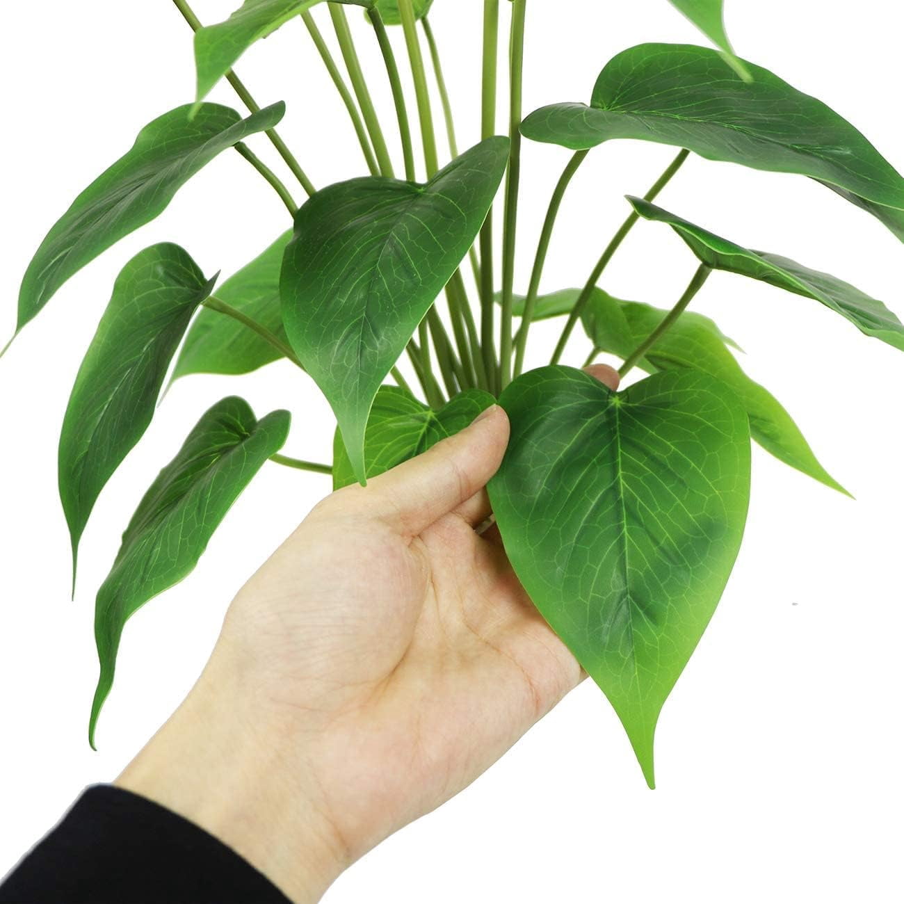 Artificial Flower 17 inches Calla Lily Silk Plant Fake Bonsai Flowers Greenery Plants for Indoor Outdoor Home Office Bedroom Table Centerpieces Party Decoration (zi)