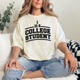 thumbnail image 2 of Proud Academic Life College Student, Ivory Comfort Colors T-Shirt, XL, 2 of 3