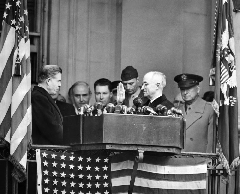 Harry Truman Is Sworn In A Vice President By His Predecessor History