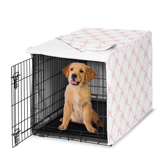 Sweet Jojo Designs Ballerina and Ballet Bows Dog Crate Kennel Cover 36in.