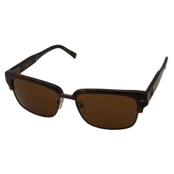 John Varvatos Plastic Soft Men's Rectangle Sunglasses, Brown