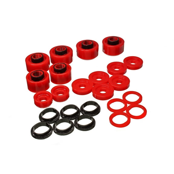 Energy Suspension 4.4121R Polyurethane Body Mount Bushings Red Fits select: 1999-2003 FORD F250, 1999-2003 FORD F350