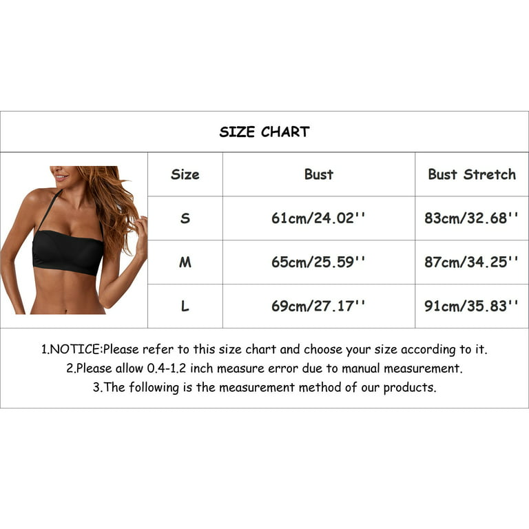 Hot Bodysuit Padded Size Plus Top Bra for Women Stretchy Bra Yoga Bras  Sports Bandeau Strapless Wireless Bra (Black, S) at  Women's Clothing  store