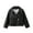 Black, variant on Boys Solid Color PU Leather Jacket Kids Turn Down Collar Long Sleeve Outerwear Coat Faux Windbreaker Autumn Winter Lightweight Ages 2-11 Years