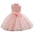 thumbnail image 2 of MSemis Infant Baby Girl Snowflake Christmas Princess Dress Xmas Party Formal Dresses Pageant Bowknot Pink 80, 2 of 7