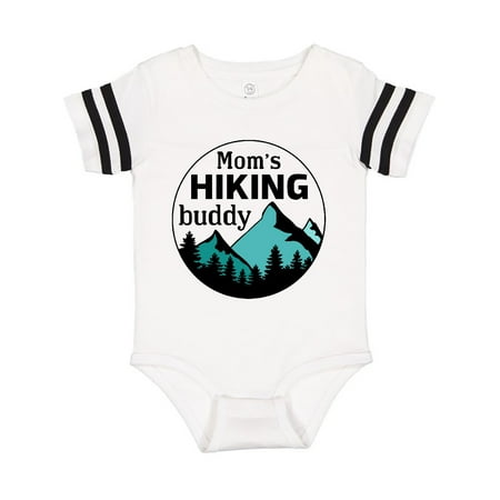 

Inktastic Mom s Hiking Buddy with Mountains and Trees Gift Baby Boy or Baby Girl Bodysuit
