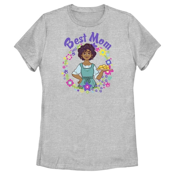 Women's Encanto Julieta Best Mom Circle Graphic Tee Athletic Heather X Large