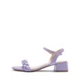 thumbnail image 2 of Sandalias de Tacón DREAM PAIRS para Mujer con Punta Abierta y Tiras Trenzadas en Morado, 2 of 6
