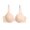 Beige, variant on cocolona Womens Cup Underwire Bras No Padding Unlined Soft T-shirt Bras Supportive Everyday Solid Color Bras