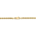 thumbnail image 3 of 14K Yellow Gold bracelet Chain style Rope Diamond-cut 7 in 2.75 mm, 3 of 4