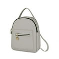 thumbnail image 3 of Leather Backpack Cute Casual Daypack Zippered Pockets Crossbody Convertible Shou, 3 of 9