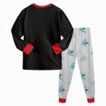 thumbnail image 6 of TOWED22 Infant Toddler Baby Boy Outfits 2pcs Long Sleeve Tee Casual Drawstring Joggers Pants Cartoon Print Clothes Clothing Set(Sky Blue,7-8 Y), 6 of 8