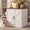 Cloud White and Rustic Brown, variant on Feandrea Litter Robot Enclosure, Automatic Cat Litter Box Furniture with Charging Station, Adjustable Shelf, 39.4 x 26.8 x 31.5 Inches, Heather Greige
