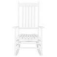 thumbnail image 2 of N001 Chaise Berçante en Bois Résistante aux Intempéries pour Porche, Intérieur, Extérieur, Jardin, Pelouse, Décoration, 2 of 9