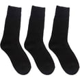 thumbnail image 5 of Yoicy Womens Extra Thick Wool Boot Crew Winter Socks (3 Pack),Plain Size 5-10,Black, 5 of 7