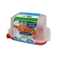 thumbnail image 2 of Contenedores para alimentos Great Value reutilizables rectangular 2.2 l 3 piezas, 2 of 3