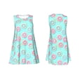 thumbnail image 7 of KLL Colorful Sweet Donuts Pattern Womens Summer Dresses 2025,Loose Round Neck Sleeveless Sundresses Tank Dresses with Pockets, 7 of 7
