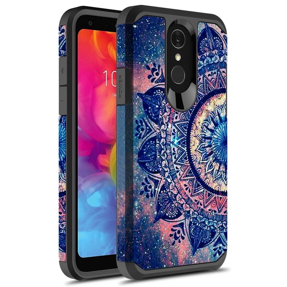 LG Q7 Case, LG Q7 Plus Case, Kaesar Slim Hybrid Dual Layer Shockproof Hard Cover Graphic Fashion Cute Colorful Silicone Skin Cover Armor Case for LG Q 7