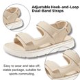 thumbnail image 3 of CHICVOMEY Womens Adjustable Hook and Loop Platform Sport Sandals Open Toe Casual Walking Shoes Lightweight Non Slip Cushioned Beach Sandals for Summer Outdoor Vacation, 3 of 8