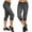 Black, variant on Otvok Womens Yoga Drawcord Capris Casual Cropped Leg Pants