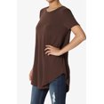 thumbnail image 3 of TheMogan Women's PLUS Basic Crew Neck Round Hem Short Sleeve Draped Jersey Tee, 3 of 6