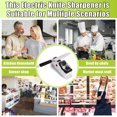 thumbnail image 4 of Brenovi  Electric Knife Sharpener,(USB) Double Sided Knife Sharpener,Quick Sharpening & Polishing,with Protective Cover, 4 of 8