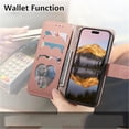 thumbnail image 3 of Case For Samsung Galaxy S26 Ultra/S26 Plus/S26, PU Leather Shell With Wristlet Zipper Wallet Holder Cover, 3 of 6