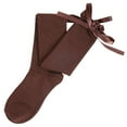 thumbnail image 2 of Women's Girls Thigh High Stockings Over the Knee Socks with Satin Bows, 2 of 3