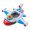 C, variant on Kiddiway Baby Inflatable Pool Float Boat - Steering Wheel & Horn, Inflatable Pool for Kids with Ride-On, Toddler Pool Floaties for Beach Summer, Pool Floats for Baby, Great for Toddlers,C