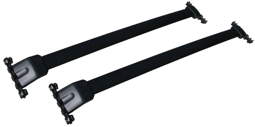 BRIGHTLINES Roof Rack Crossbars Replacement for Honda Pilot 2009-2015 for Kayak Luggage Ski Bike Carrier, a Set of 2pcs, Black Aluminum Top Cargo Rack