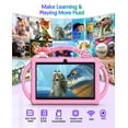 thumbnail image 5 of Kids Tablet 7 inch Android 13 Tablet for Kids 32GB ROM 4GB RAM 1TB Expanded, Quad-Core Toddler Tablet with Shockproof Case, Bluetooth, Wifi, Parental Control, Dual Camera, GPS, Games, 5 of 7