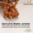 thumbnail image 2 of 13-inch Amberalia Amber Infant necklace, imported from Lithuania. Certified Baltic Sea amber with gift box, customized message, and engraved storage linen bag included., 2 of 5