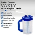 thumbnail image 2 of Botella de agua Vally Hospital Jarra aislante de 500 ml con pajita, 2 of 9