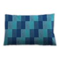 thumbnail image 1 of Ahgly Company Patterned Outdoor Rectangular Blue Eyes Blue Lumbar Throw Pillow, 13 inch by 19 inch, 1 of 5