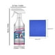 thumbnail image 3 of Limpiador de baño y desincrustante de vidrios, líquido de limpieza multiusos para azulejos, grifos y bañeras, incluye 2 paños, fácil de usar para eliminar manchas y limpiar la suciedad., 3 of 9