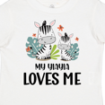 thumbnail image 4 of Inktastic Zebra My Yiayia Loves Me Boys or Girls Toddler T-Shirt, 4 of 5