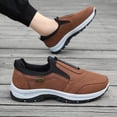 thumbnail image 4 of Men's Waterproof Hiking Shoes Slip On Walking Shoes Orthopedic Arch-Support Trainers - Lightweight Breathable Upper | Cushioned | Non-Slip Rubber Outsole | Outdoor Trail Coffee 40, 4 of 5