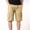 Khaki, variant on Xysaqa Men's Bermuda Cargo Shorts, Comfy Cotton Mid-Waist Casual Shorts Summer Holiday Outdoor Work Shorts (No Belt)