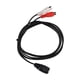 thumbnail image 2 of Cable DIN 7 PIN a 2 RCA DIN 7PIN hembra a 2RCA hembra Y Cable divisor para equipo de sonido de piano electrónico 4.9 pies, 2 of 8