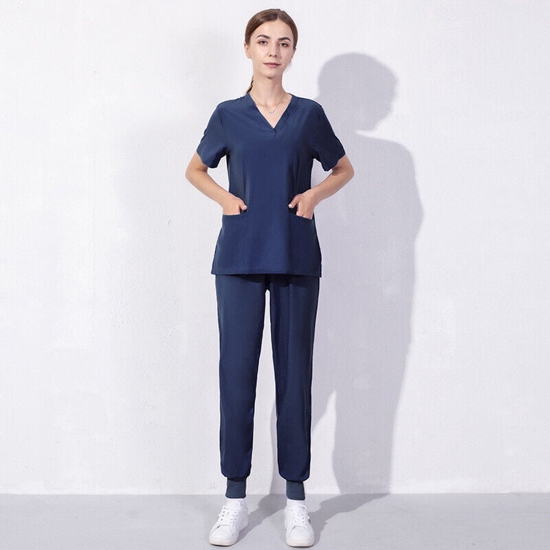 Medical Nursing Thin Scrub Set UNIFORMS Men Women Unisex Top Pants ...