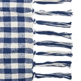 thumbnail image 3 of Navy/Natural Gingham Check 50" X 60" Throw Blanket, 3 of 7