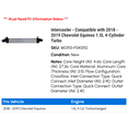 thumbnail image 2 of Intercooler - Compatible with 2018 - 2019 Chevy Equinox 1.5L 4-Cylinder Turbo 2020, 2 of 2