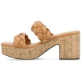 thumbnail image 2 of Journee Womens Kyaa Braided Strap Platform Sandals, 2 of 9